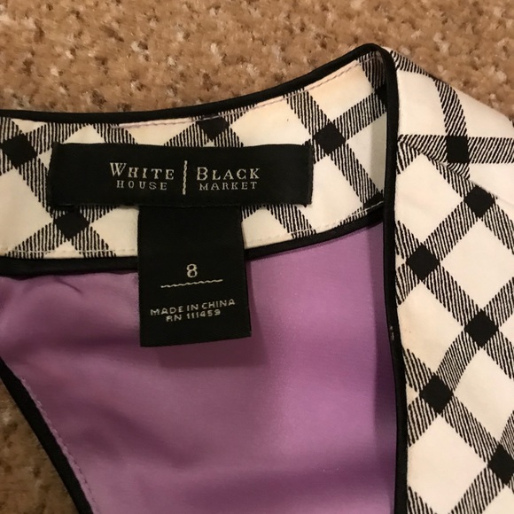 WHBM sleeveless top with open back lavender lining - Picture 4 of 5